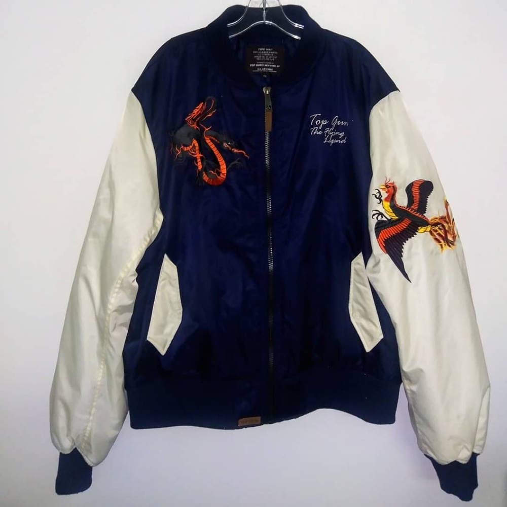 Top Gun Men's Flight Bomber Jacket 4XL